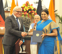 HRD Minister and German Minister of Education-indianbureaucracy