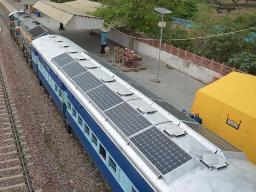 solar powered trains