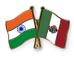 india flag with Mexico
