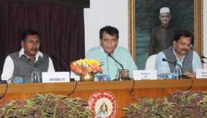 Suresh Prabhakar Prabhu addressing at the inauguration