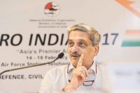 Manohar Parrikar at the Aero India air -indin Bureaucracy