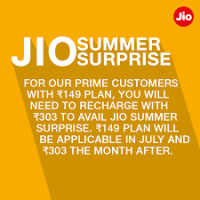 Jio Summer Surprise plan-indianBureaucracy