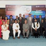 The President, Shri Pranab Mukherjee with the recipients of the SCOPE Awards, on the occasion of the Public Sector Day, in New Delhi on April 11, 2017.
The Union Minister for Heavy Industries and Public Enterprises, Shri Anant Geete, the Minister of State for Heavy Industries & Public Enterprises, Shri Babul Supriyo and the Secretary, Department of Public Enterprises, Ms. Seema Bahuguna are also seen.