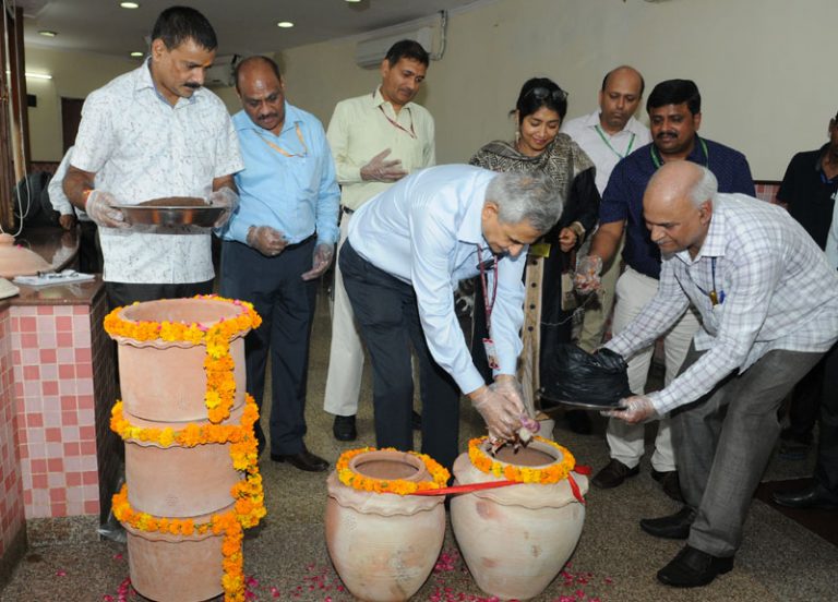 B P Sharma dedicates compost bins in DoPT premises | Indian Bureaucracy ...