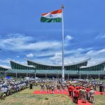 Inaguration of monumental national flag at tirupati airport -indianbureaucracy