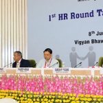 Suresh Prabhakar Prabhu addressing at the Indian Railways’ 1st HR Round Table Conference