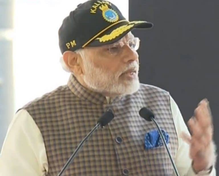 PM dedicates first Scorpene-class submarines INS Kalvari