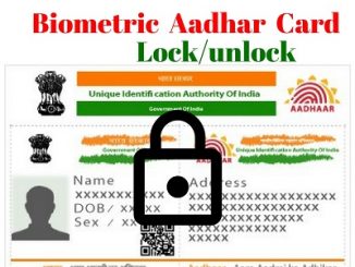 Aadhaar biometric lock
