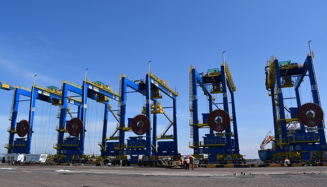 Electrical Rubber Tyred Gantry cranes (e-RTGC)