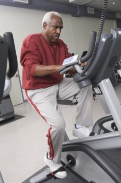 during exercise in patients with advanced COPD