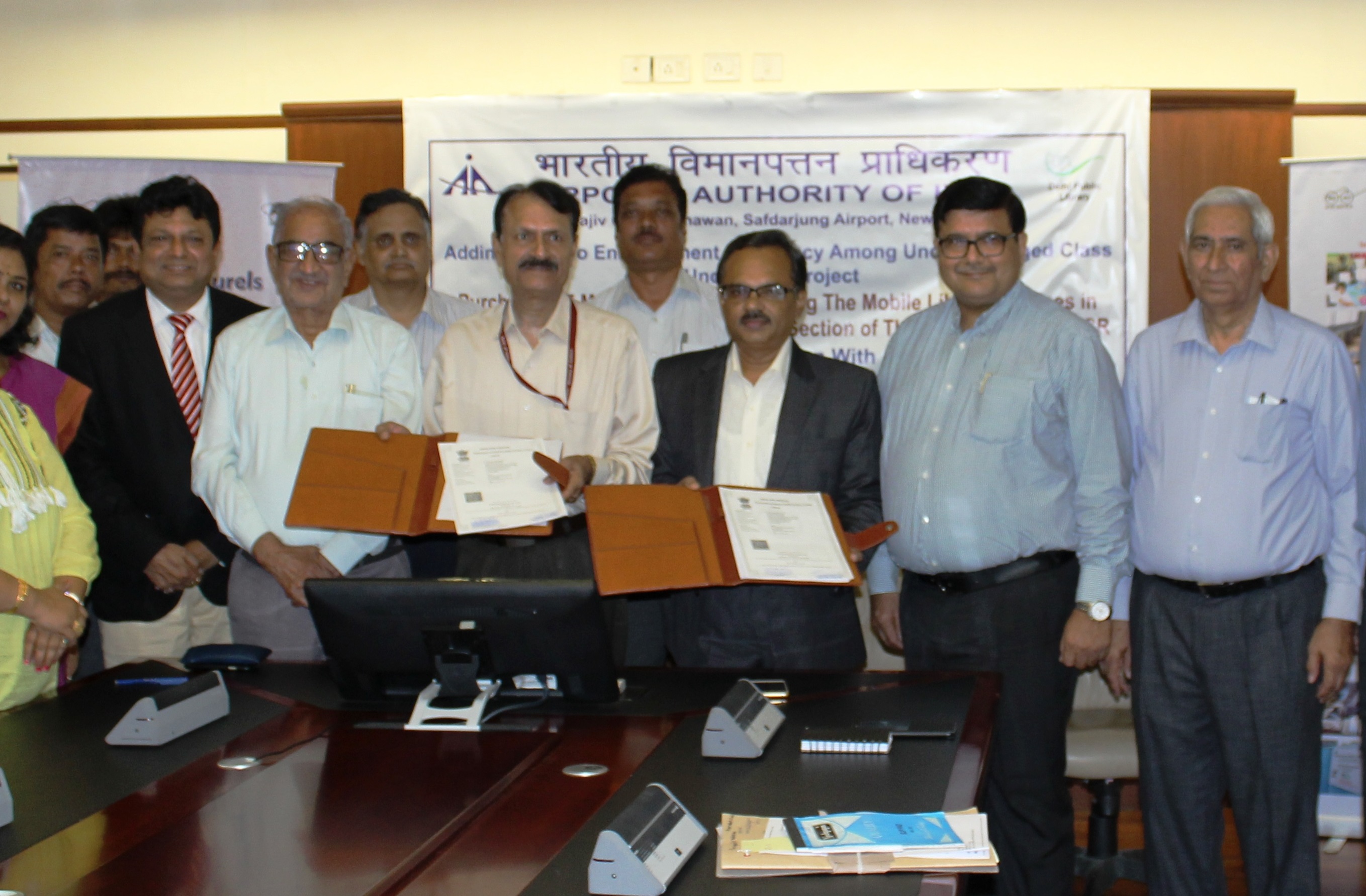 AAI signed MoA with Delhi Public Library