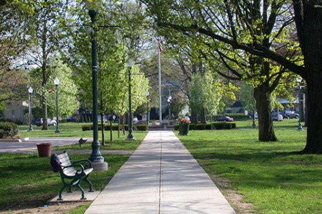 Green space near home during childhood linked