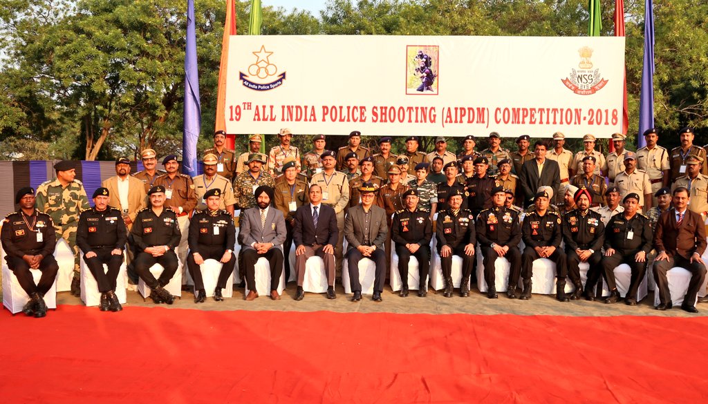 Kiren Rijiju inaugurates the All India Police (AIPDM) Shooting Competition-2018