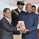 President of India receives 1st copy of book- Law, Justice and Judicial Power – Justice P N Bhagwati’s Approach