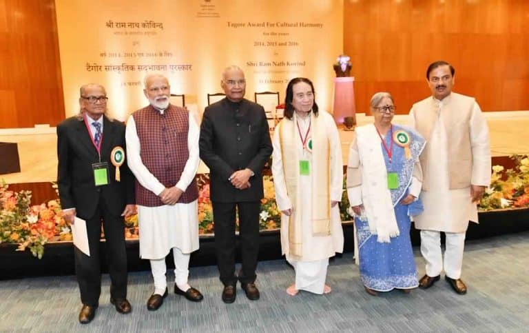 Tagore Awards for Cultural Harmony given for the Years 2014, 2015 and 2016