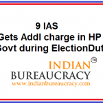 9 IAS gets Additional charge in HP Govt
