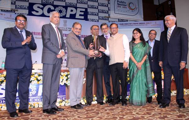 Steel Minister presents 25th Prime Minister Trophy for excellence to Tata Steel