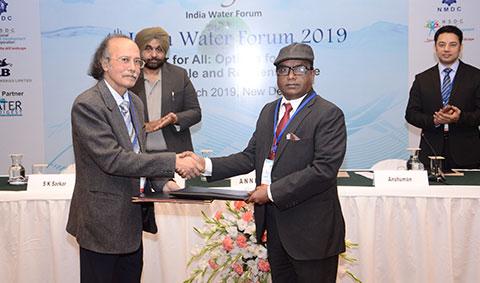 MoU signed on the side-lines of the 4th India Water Forum 2019