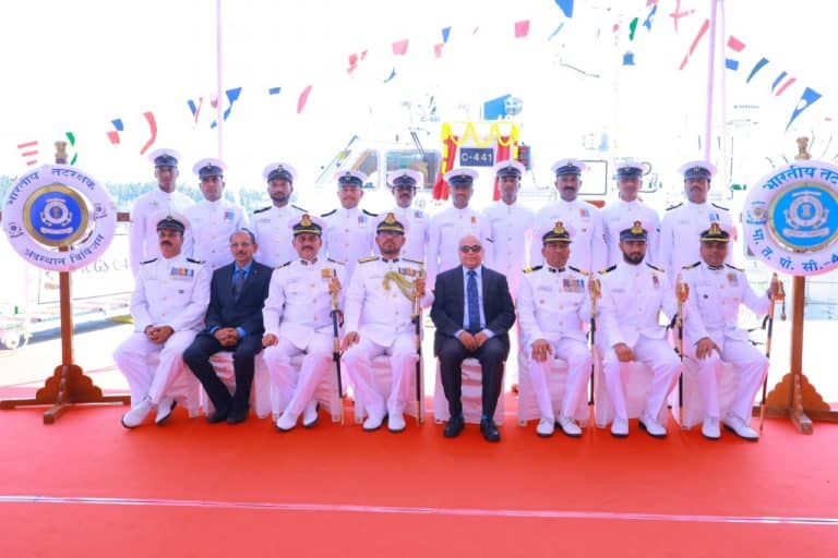 Commissioning of Indian Coast Guard Vessel C-441