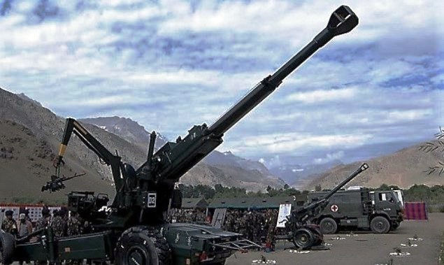 Dhanush India’s 1st Long Range Artillery Gun made of SAIL Steel