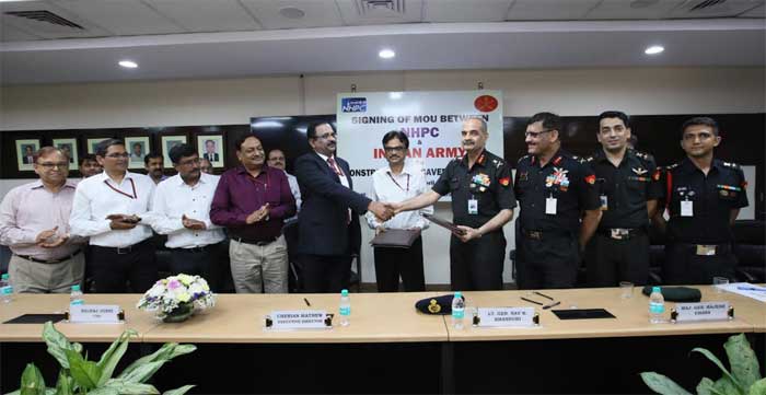 NHPC MoU with Indian Army