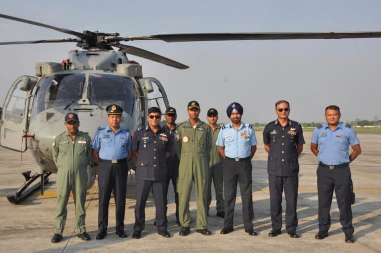 Visit of Air Marshal Rd Mathur to Air Force Station Chabua