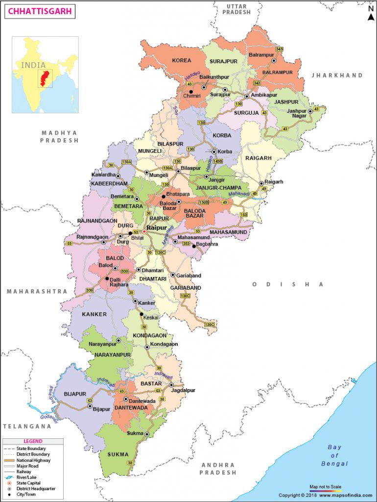 Polling in Chhattisgarh in 1st three phases of Lok Sabha Elections 2019