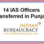 14 IAS transferred in Punjab Government