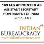 169 IAS , ASSISTANT SECRETARY_GOI_INDIAN BUREAUCRACY