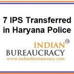 7 IPS Transfers in Haryana police