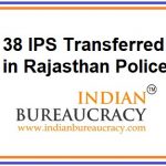 38 IPS Transfers in Rajasthan Police