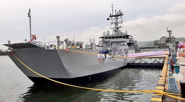 LCU L-56 Commissioned into the Indian Navy