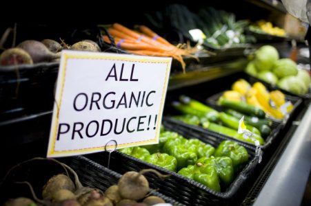 Marketing of agricultural products with organic tag