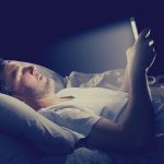 Bluelight emission from your smartphone can lead to a disturbed sleep cycle