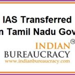 IAS Tamil Nadu Transferred