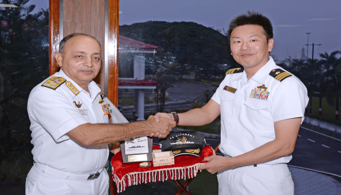 Japanese Maritime Self Defence Ship Visits Kochi