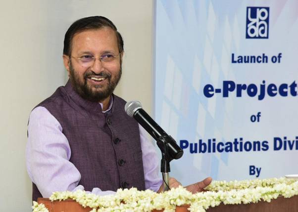 Prakash Javadekar launches several e-projects
