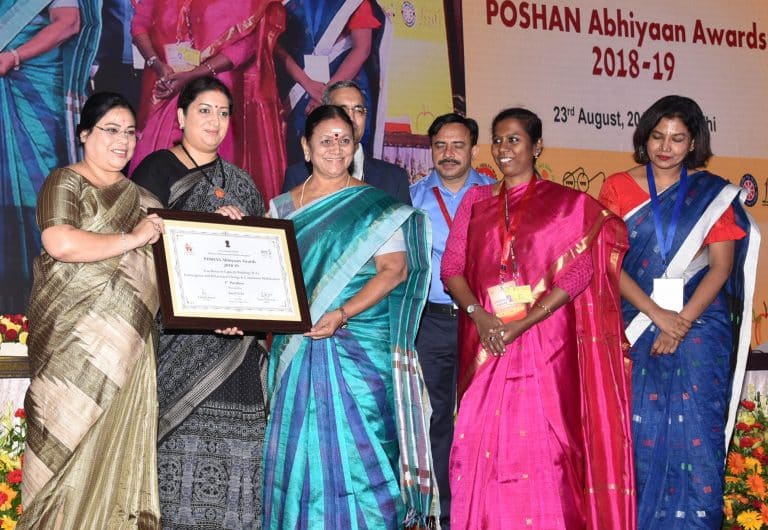 Smriti Zubin Irani confers POSHAN Abhiyaan Awards