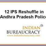 12 IPS Reshuffle in AP Police