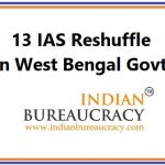 13 IAS Reshuffle in West Bengal Govt
