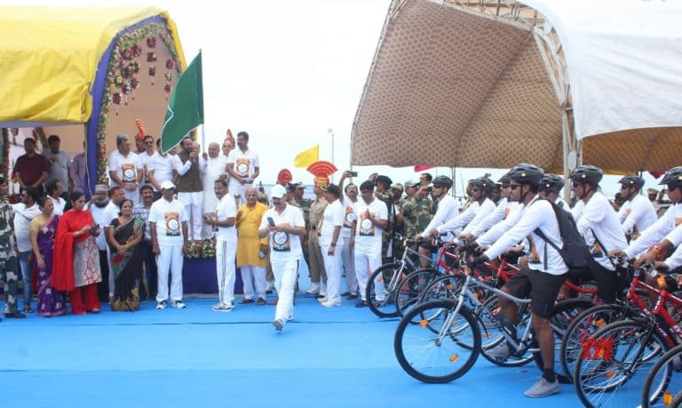 G. Kishan Reddy flags off of Cycle Rally organized