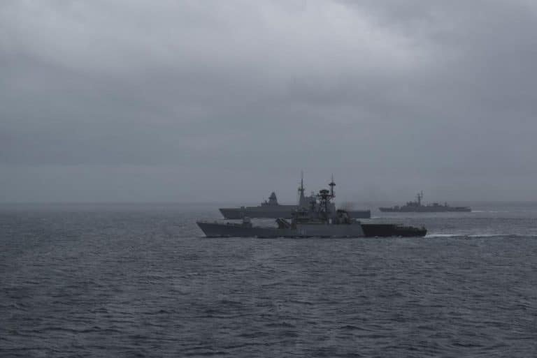 Sea Phase of maiden IN-RSN-RTN Trilateral Exercise Commences