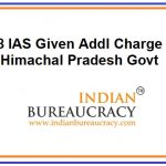 8 IAS given additional charge in Himachal Pradesh