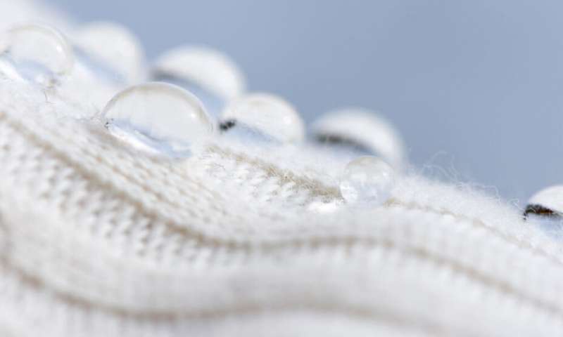 A new, natural wax coating that makes garments water-resistant and breathable
