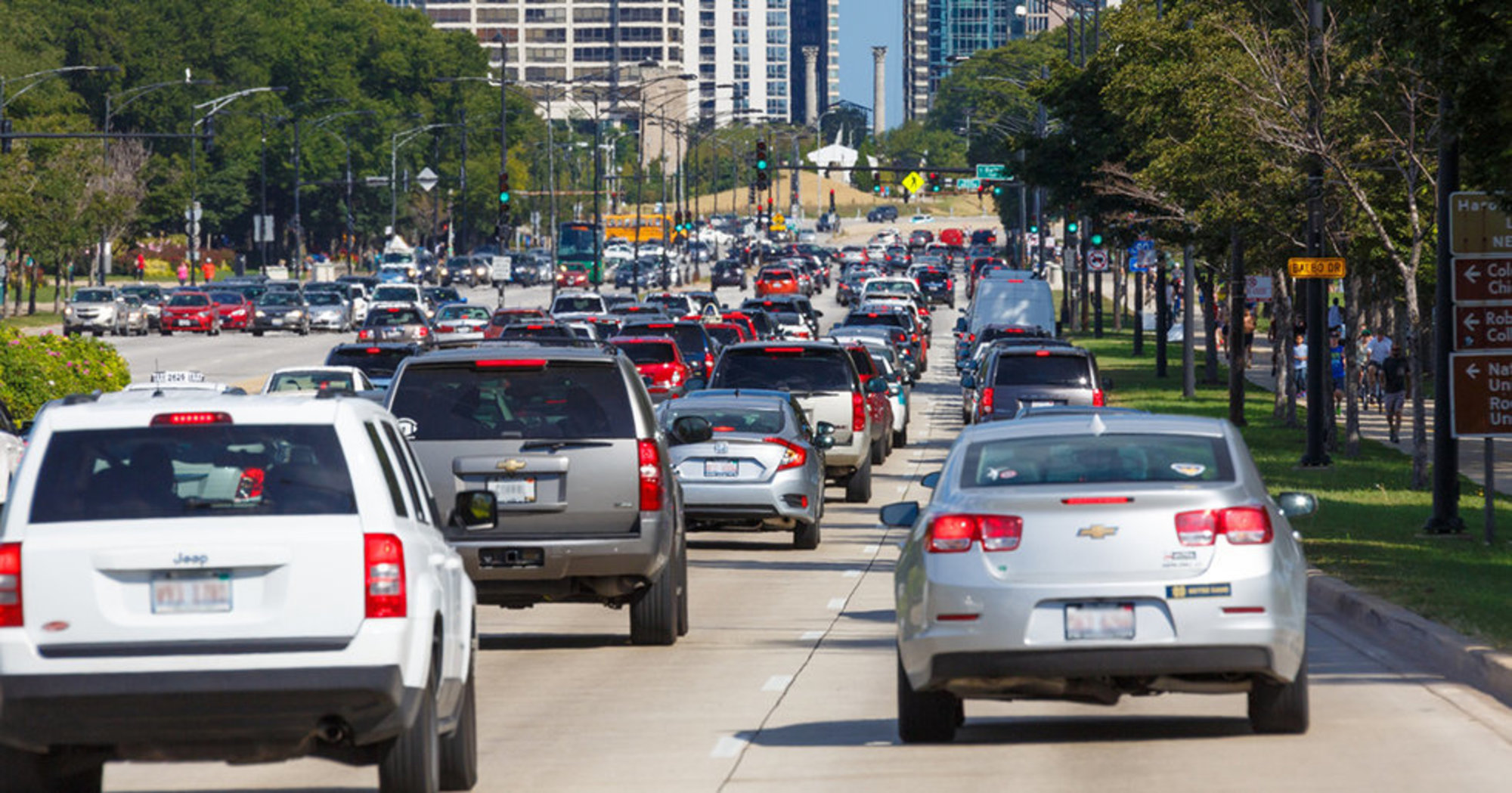 Harmful emissions from traffic, trucks, SUVs