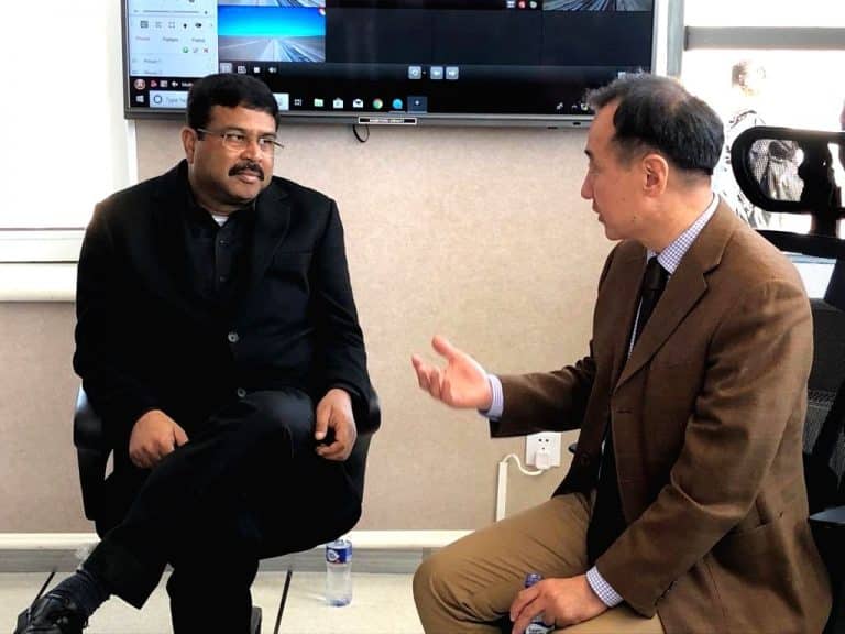 Minister of Petroleum & Natural Gas and Steel on visit to Mongolia