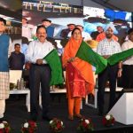 Piyush Goyal, Dr. Harsh Vardhan, Smt. Harsimrat Kaur Badal flags off the Train No. 22479