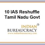 10 IAS Transfer in Tamil Nadu Govt