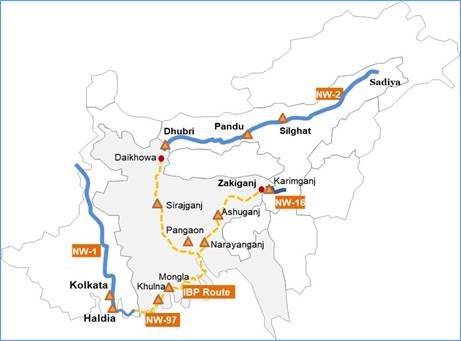 First ever movement of container cargo on Brahmaputra (National Waterway -2)