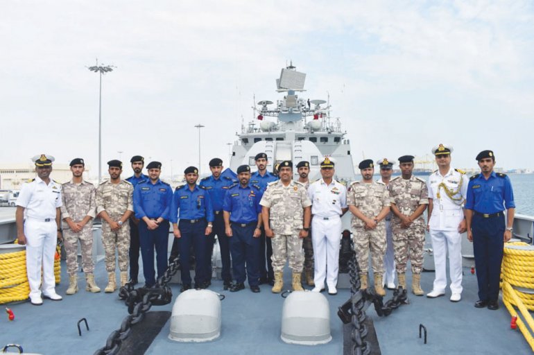Joint Exercise between the Qatari Emiri Navy and the Indian Navy Forces (the Roar of the Sea